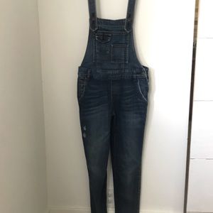 Free People Denim Overalls